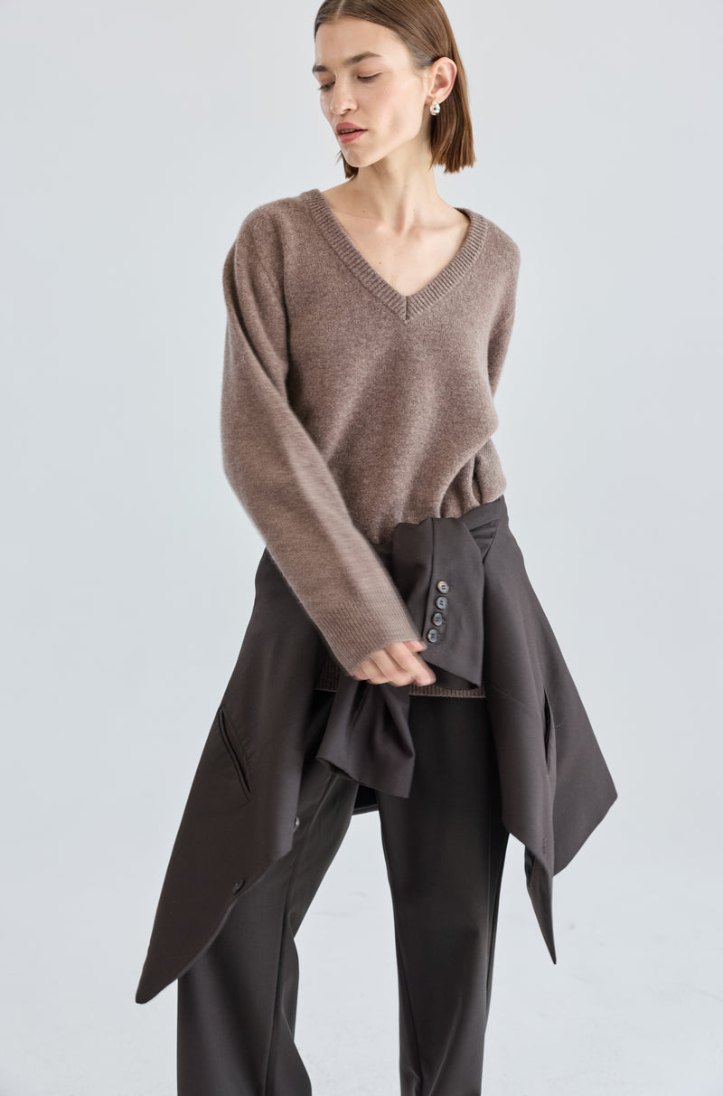 Wool V Neck Sweater