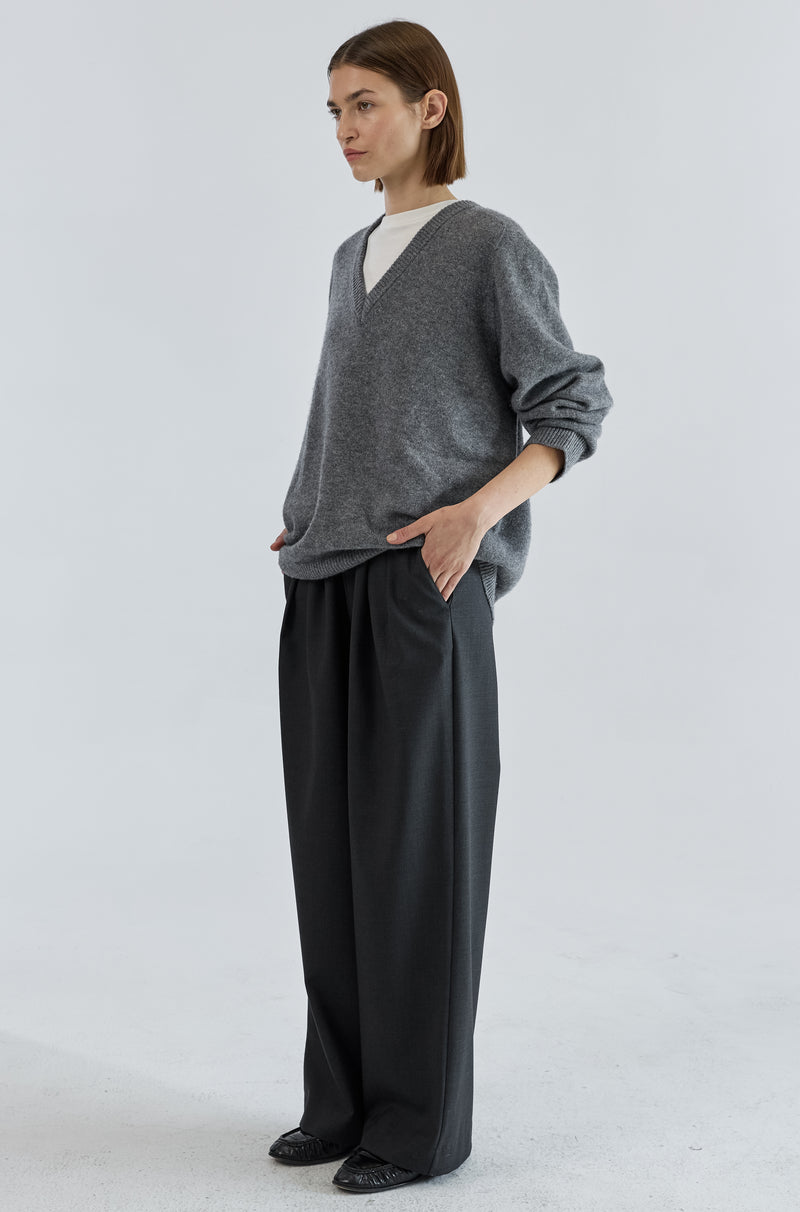 Wool V Neck Sweater