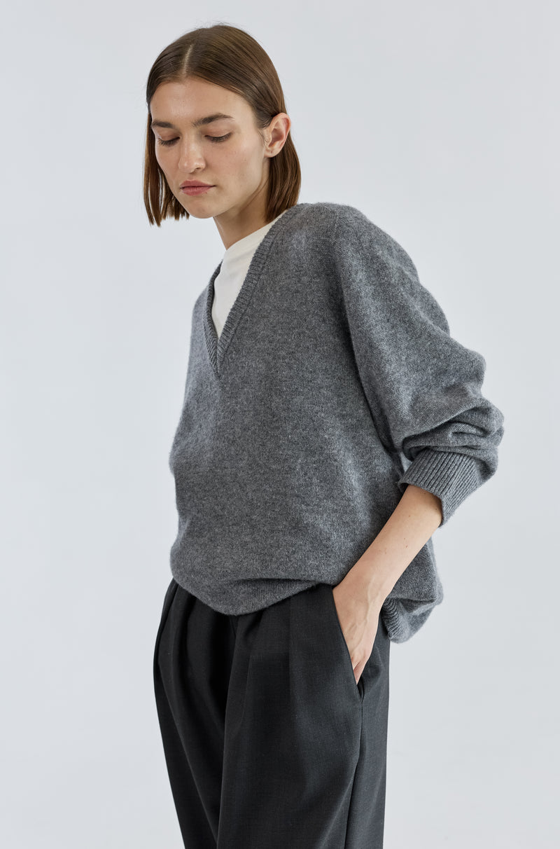 Wool V Neck Sweater