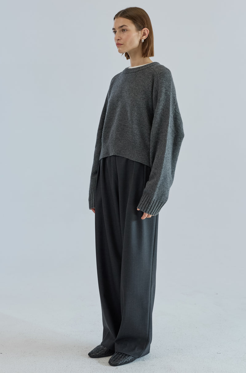 Cropped Wool Sweater