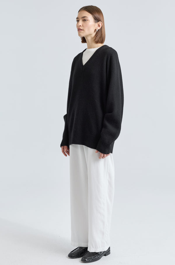 Wool V Neck Sweater