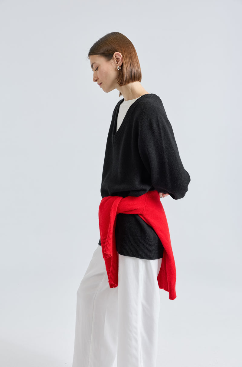 Wool V Neck Sweater