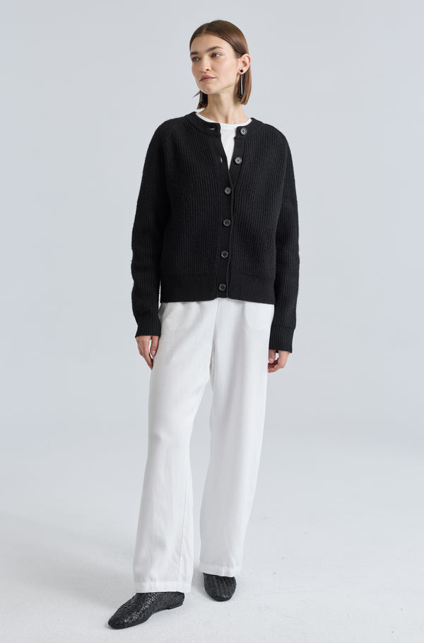 Button Up Wool Cardigan
