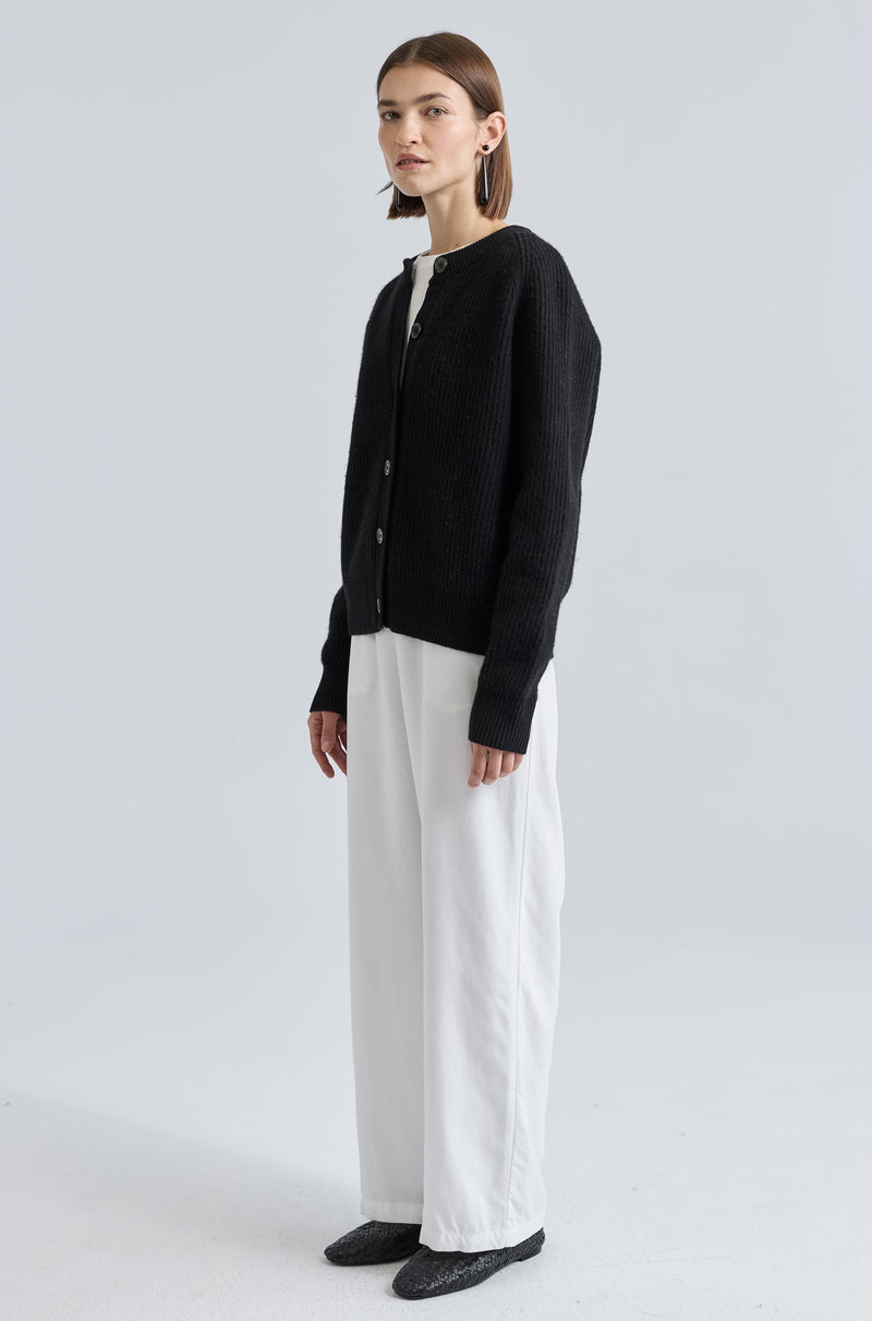 Button Up Wool Cardigan
