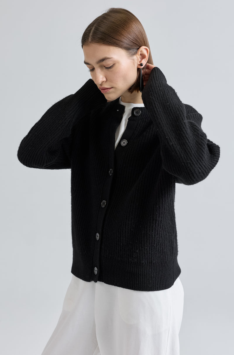 Button Up Wool Cardigan