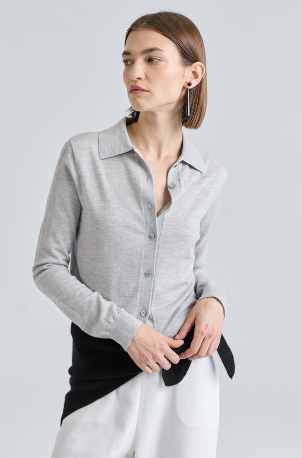 Button Up Knit Top