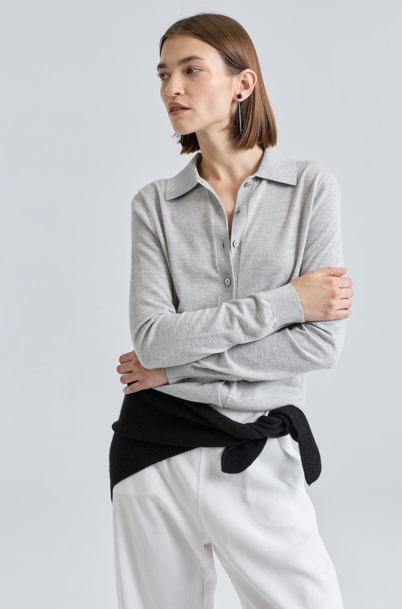 Button Up Knit Top