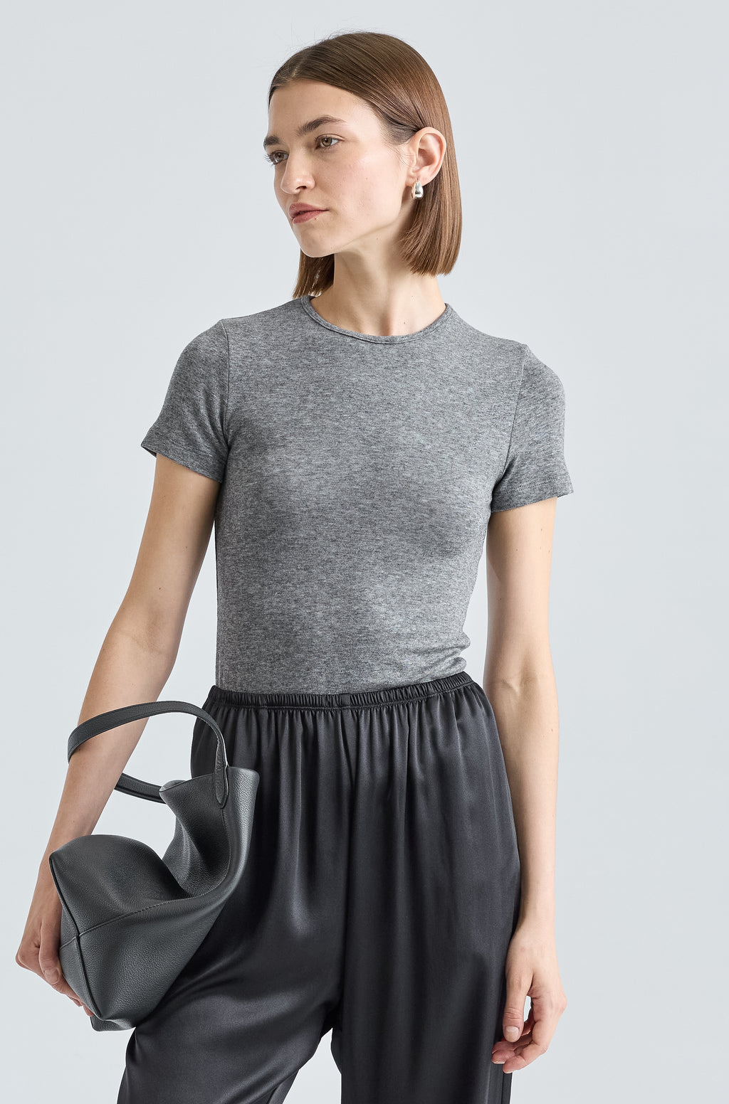 Short Sleeve Knit Top - Almina Concept 