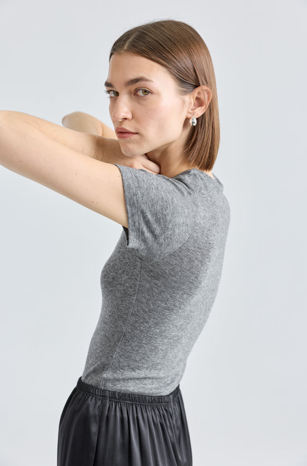 Short Sleeve Knit Top