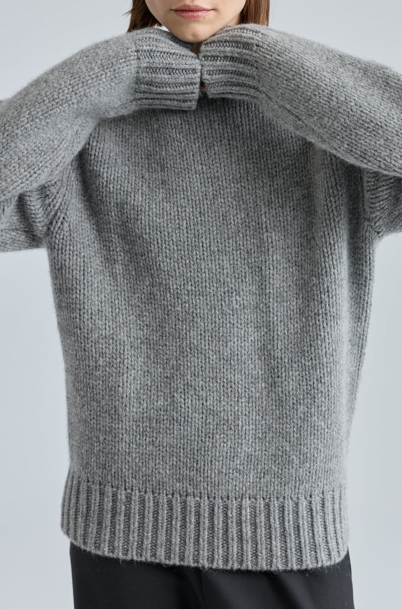 Knit Wool Crewneck Sweater
