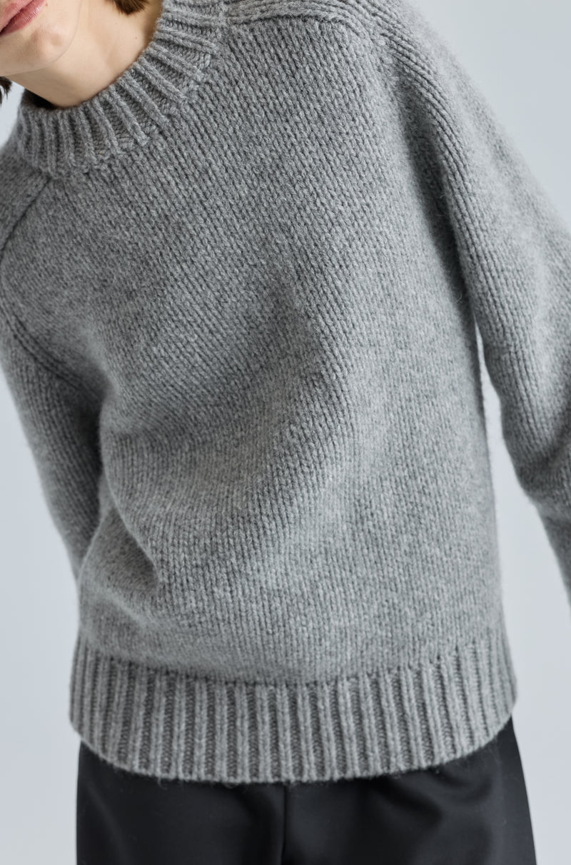 Knit Wool Crewneck Sweater