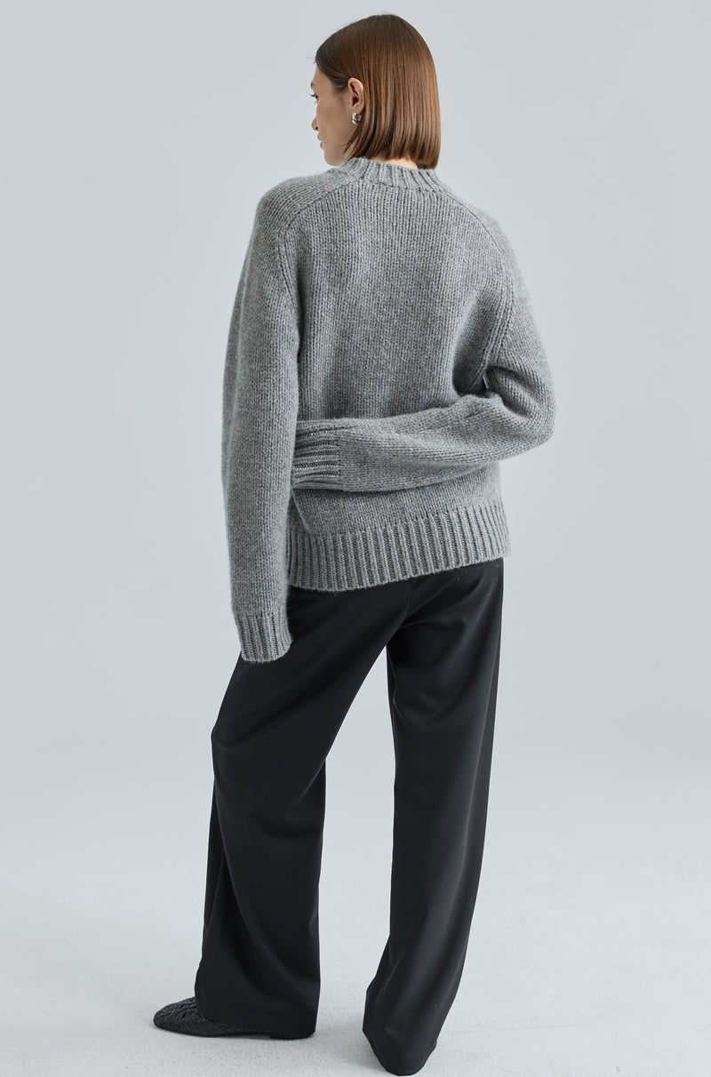 Knit Wool Crewneck Sweater