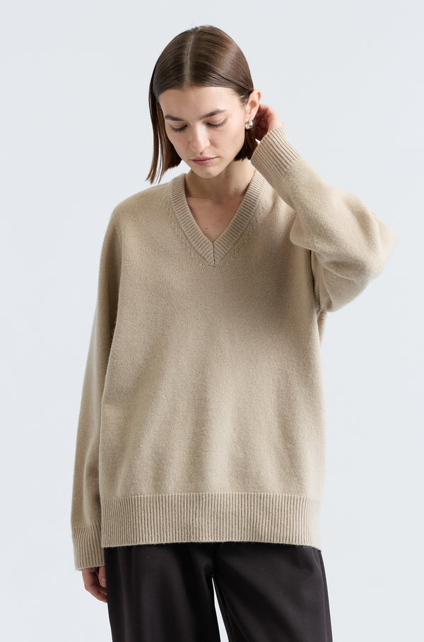 Wool V Neck Sweater
