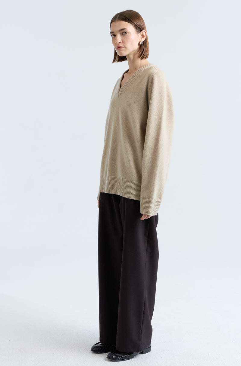 Wool V Neck Sweater