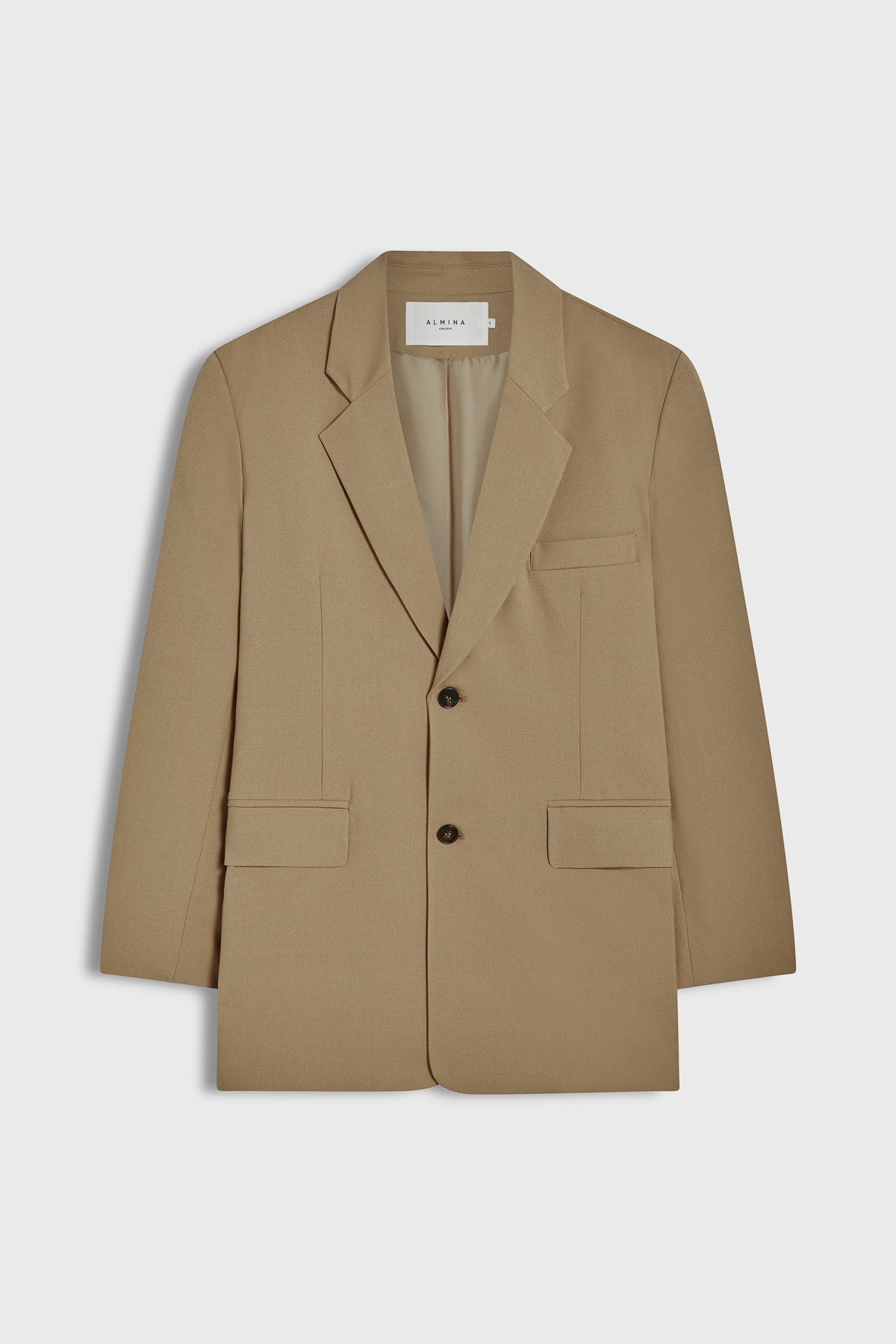 Oversized Double Button Blazer - Almina Concept 