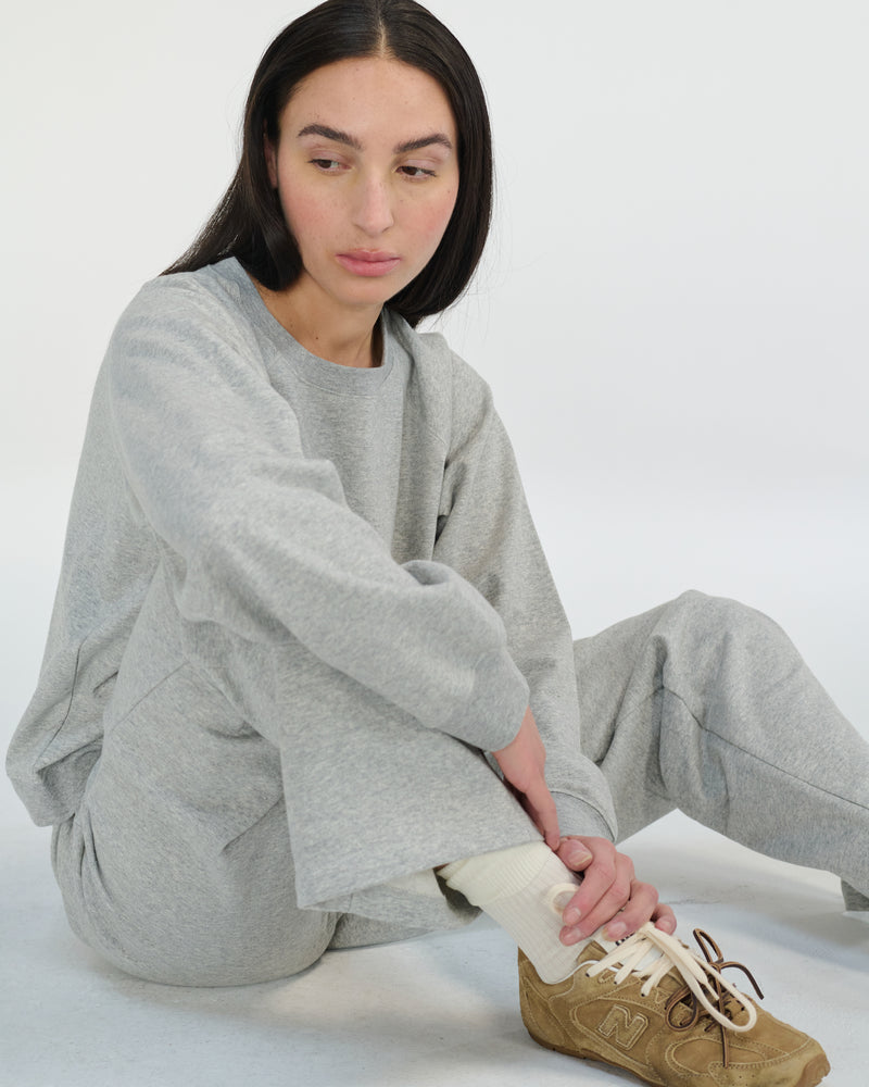 Grey Sweatshirt and Sweatpant Set