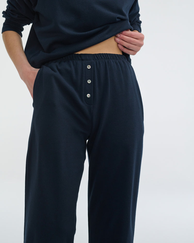 Navy Sweatshirt and Sweatpant Set