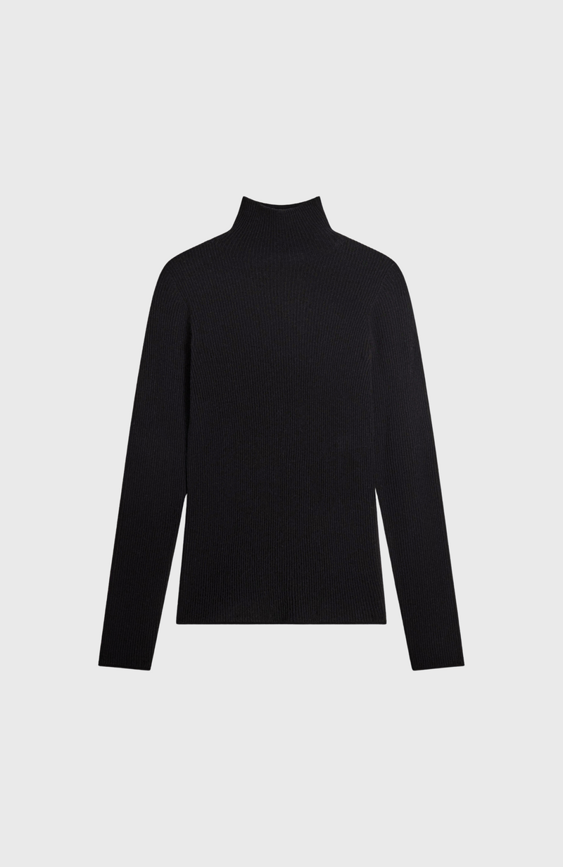 Slim Ribbed Turtleneck
