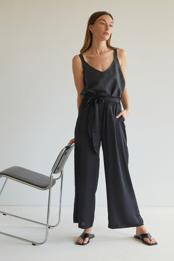 High Waisted Wide Leg Pant - Almina Concept