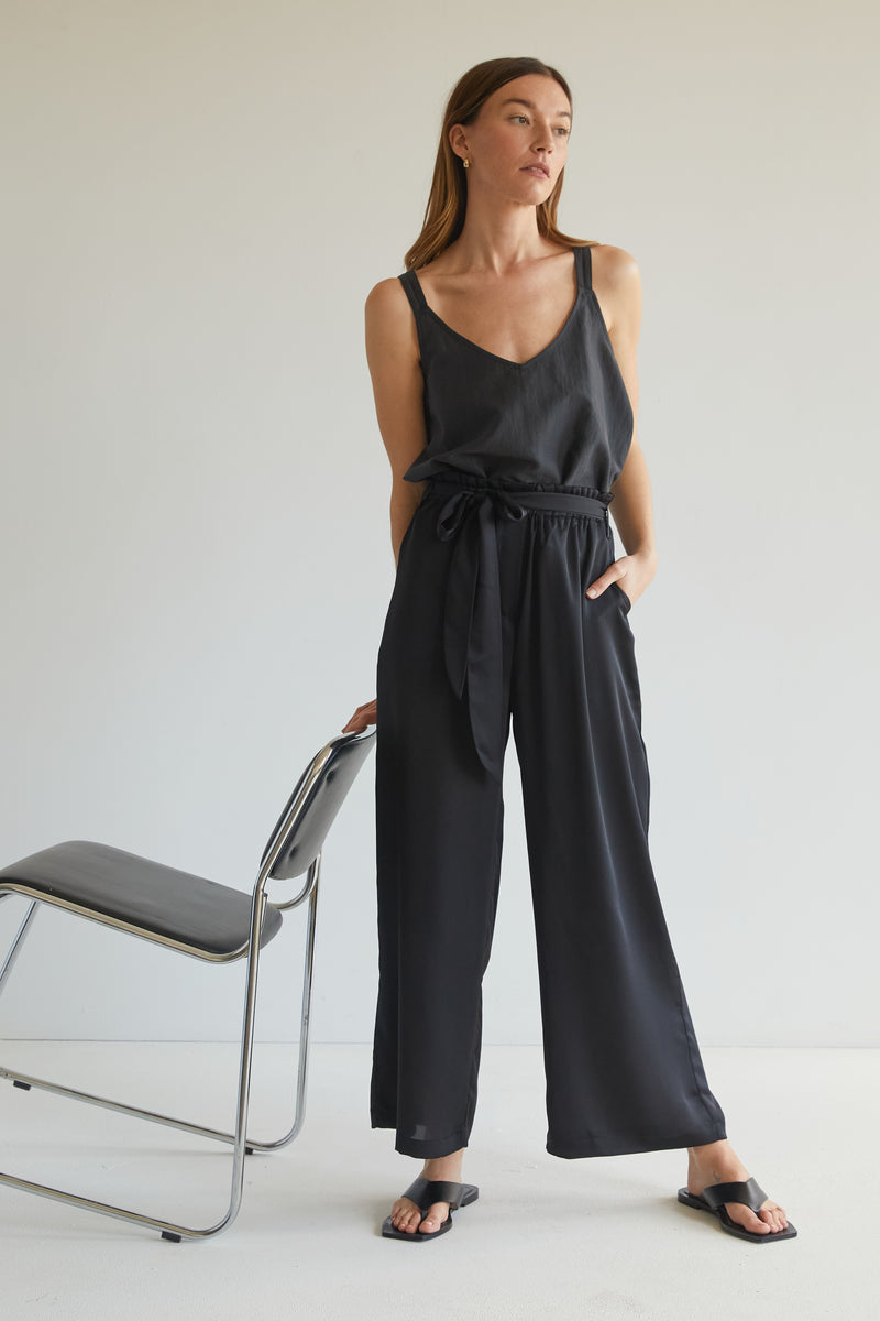 High Waisted Wide Leg Pant - Almina Concept