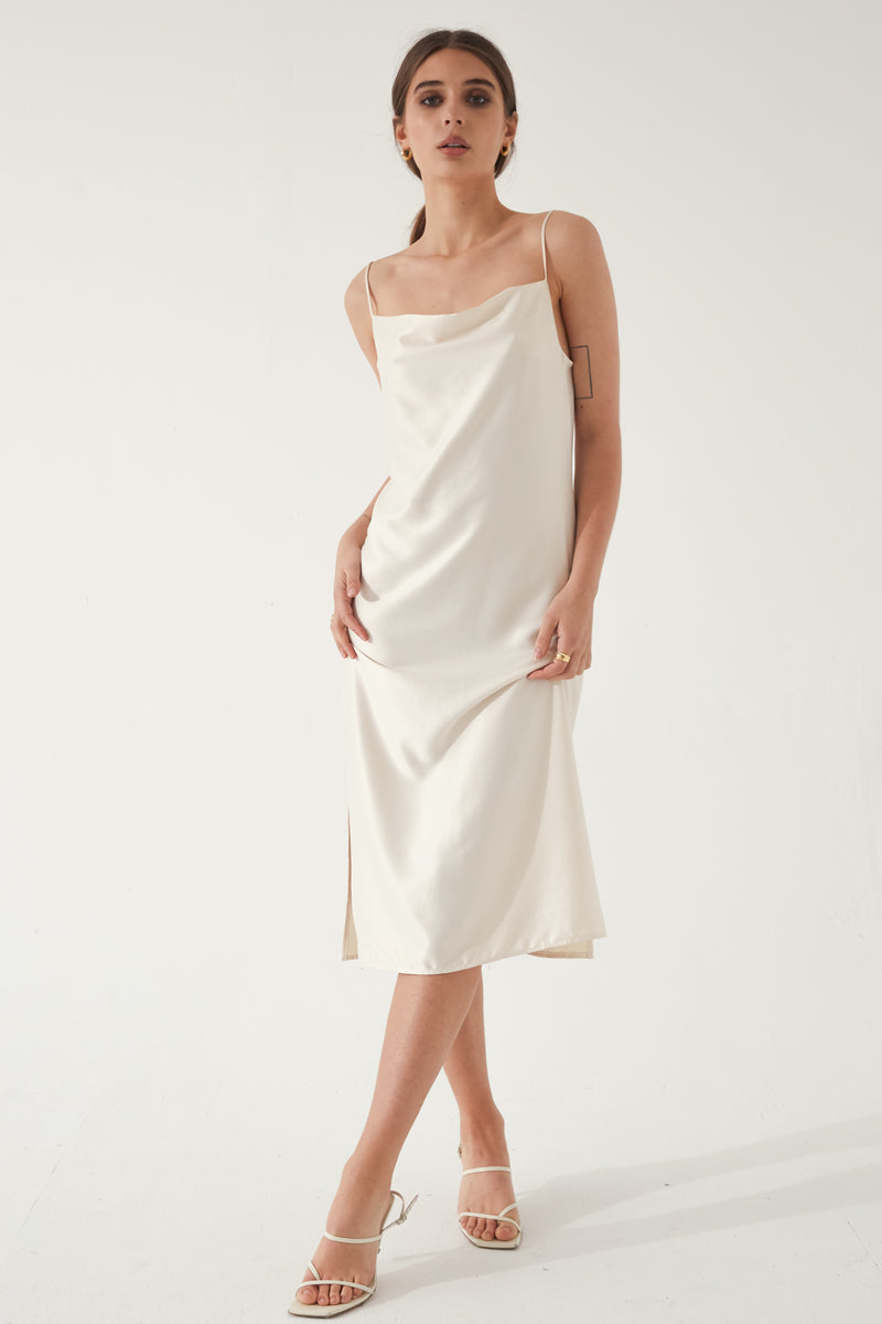 Draped Slip Dress - Almina Concept