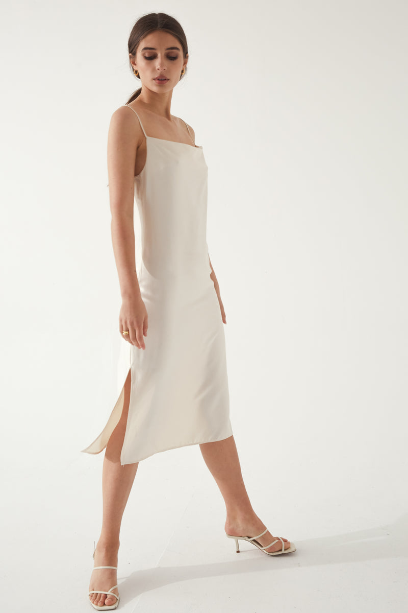 Draped Slip Dress - Almina Concept