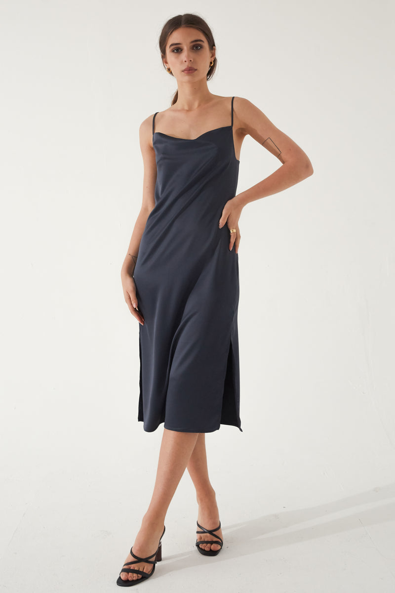 Draped Slip Dress - Almina Concept