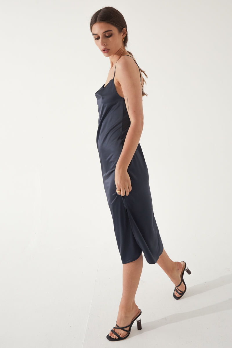 Draped Slip Dress - Almina Concept