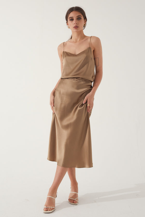 Slip Silk Skirt - Almina Concept