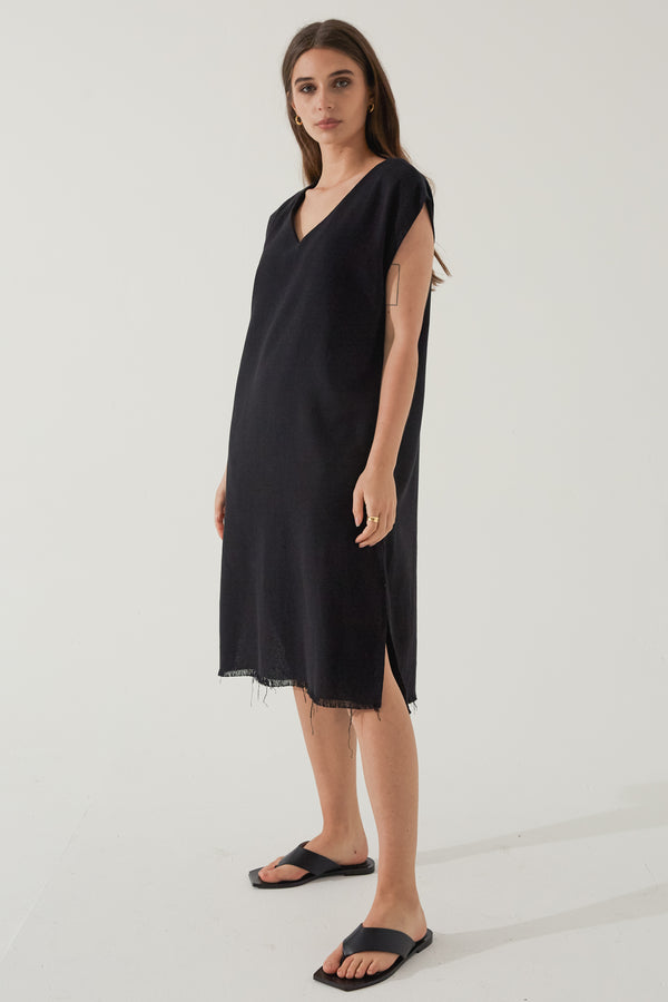 V Neck Dress - Almina Concept