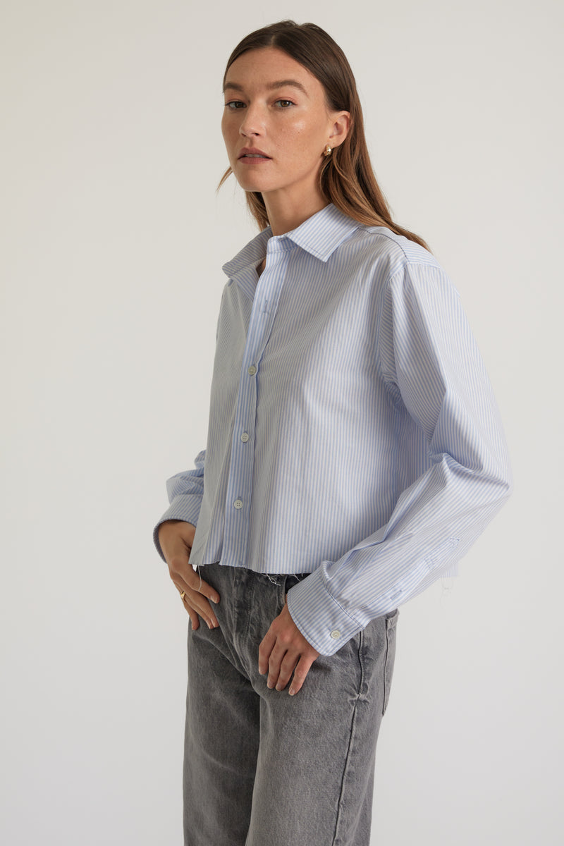 Cropped Long Sleeve Shirt - Almina Concept