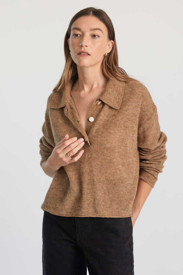 Polo Alpaca Sweater - Almina Concept