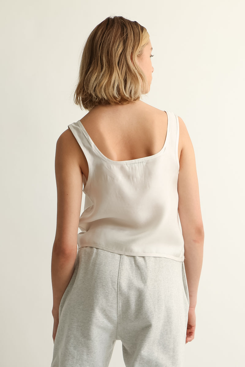 Cupro Cropped Tank - Almina Concept