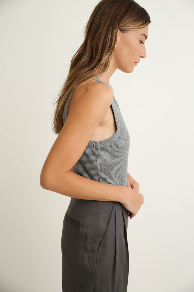 Racerback Knit Top - Almina Concept