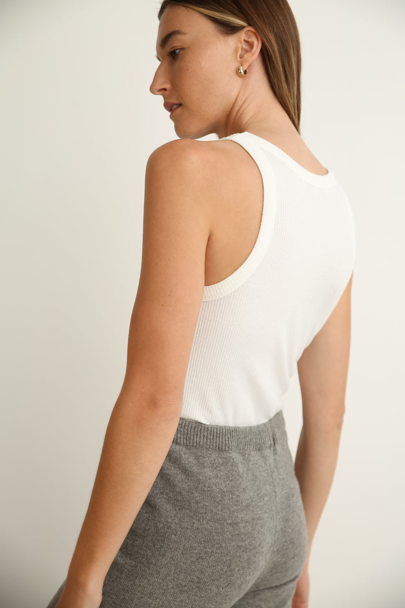 Racerback Knit Top - Almina Concept