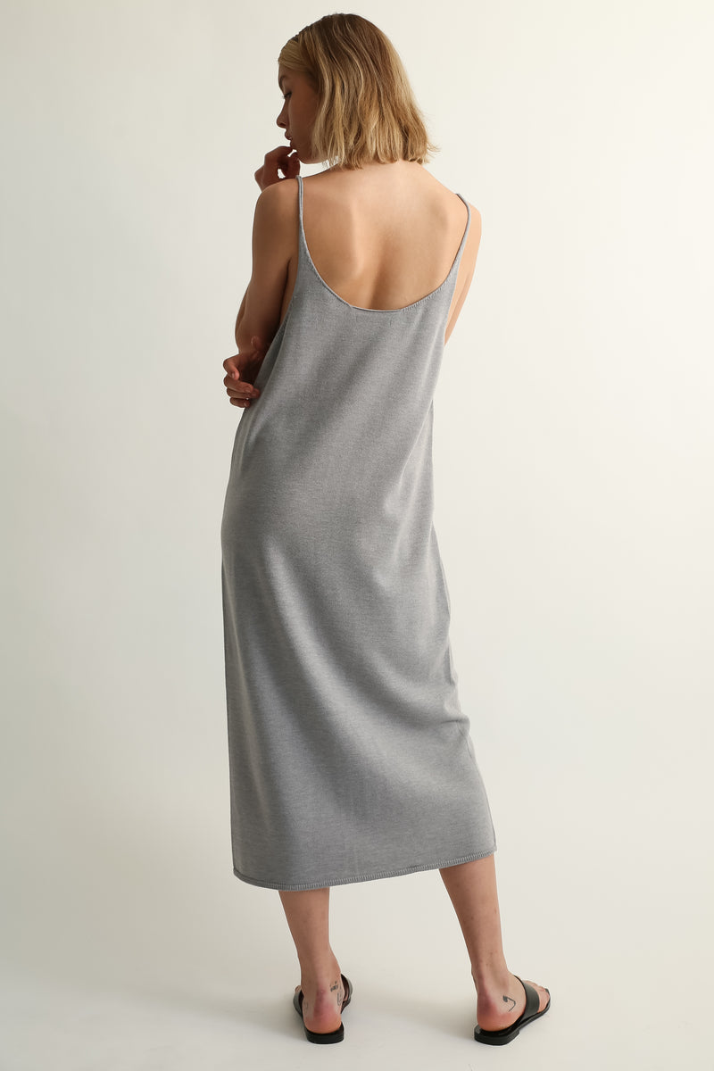 U Neck Knit Dress - Almina Concept